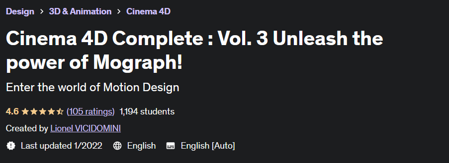 Pictures · Udemy — Cinema 4D Complete : Vol. 3 Unleash the power of Mograph! 2021-6
