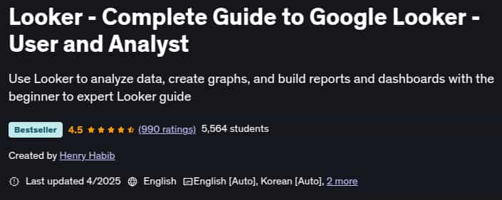 Pictures · Udemy — Looker – Complete Guide to Google Looker – User and Analyst 2025-4