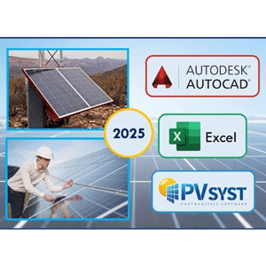 В полном 2025 Солнечная энергетика PVsyst, Excel & AutoCAD 2025-9