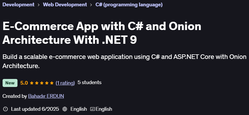 Pictures · Udemy — E-Commerce App with C# and Onion Architecture With .NET 9 2025-4