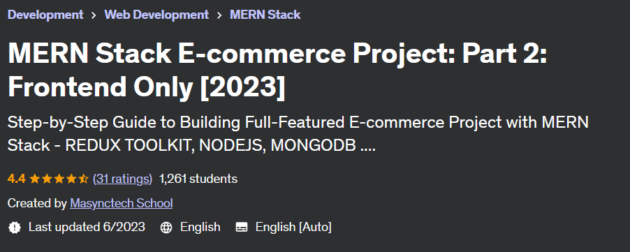 Pictures · Udemy — MERN Stack E-commerce Project: Part 2: Frontend Only 2023 2023-3