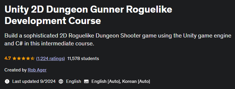 Pictures · Unity 2D Dungeon Gunner Roguelike Development Course 2024-9