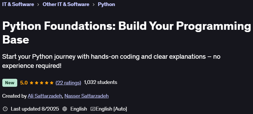 Pictures · Udemy — Python Foundations: Build Your Programming Base 2025-7