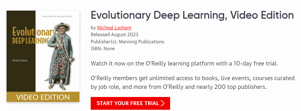 Pictures · Oreilly — Evolutionary Deep Learning, Video Edition 2023-8