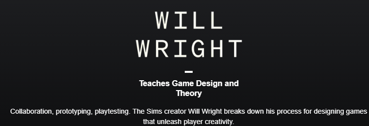 Imágenes · curso completo Will Wright enseña el diseño y la teoría del juego 2019-1