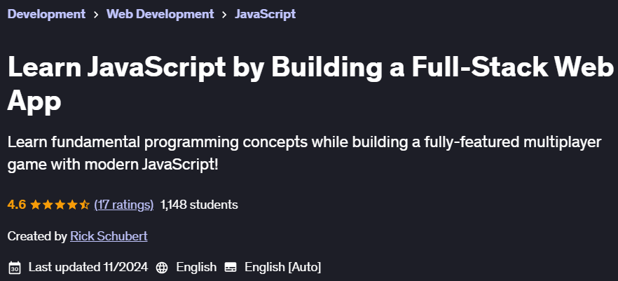 Pictures · Learn JavaScript by Building a Full-Stack Web App 2024-11