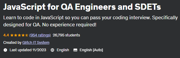 Pictures · Udemy — JavaScript for QA Engineers and SDETs 2019-7