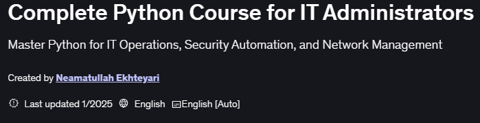 Pictures · Udemy — Complete Python Course for IT Administrators 2025-1
