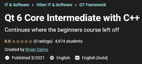 Pictures · Qt 6 Core Intermediate with C++ 2021-5