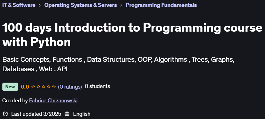 Pictures · Udemy — 100 days Introduction to Programming course with Python 2025-1