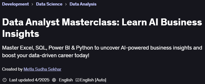 Pictures · Udemy — Data Analyst Masterclass: Learn AI Business Insights 2025-4