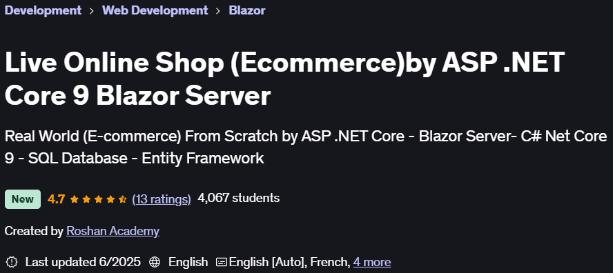 Pictures · Live Online Shop (Ecommerce)by ASP .NET Core 9 Blazor Server 2025-6