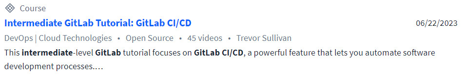 Pictures · CBTNuggets — Intermediate GitLab Tutorial: GitLab CI/CD 2023-6