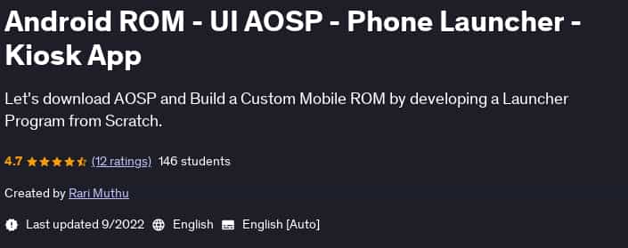 Pictures · Udemy — Android ROM – UI AOSP – Phone Launcher – Kiosk App 2022-9