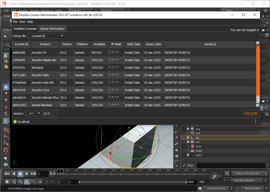 Pictures · SideFX Houdini FX 20.0.547 Windows/Linux/macOS