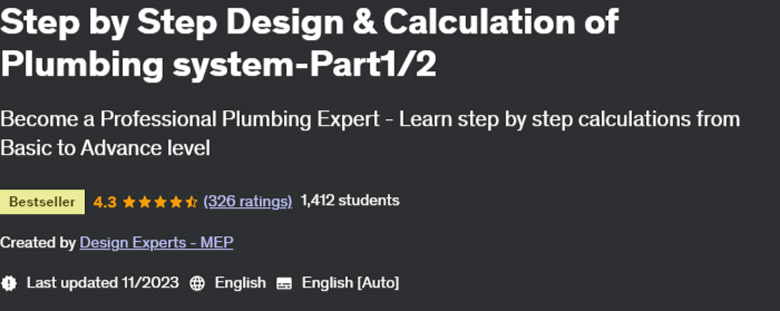 Pictures · Udemy — Step by Step Design & Calculation of Plumbing system-Part1/2 2022-11