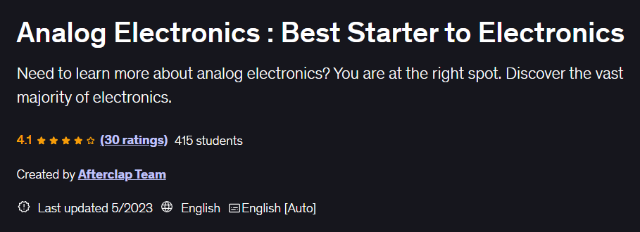 이미지 · Analog Electronics : 최고의 전자 스타터 2023-5