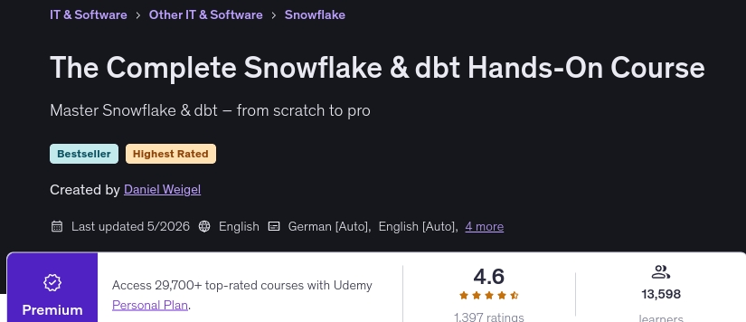 Изображения · The Complete Snowflake & dbt Hands-On Курс 2026-5