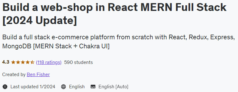 Pictures · Udemy — Build a web-shop in React MERN Full Stack [2024 Update] 2024-1