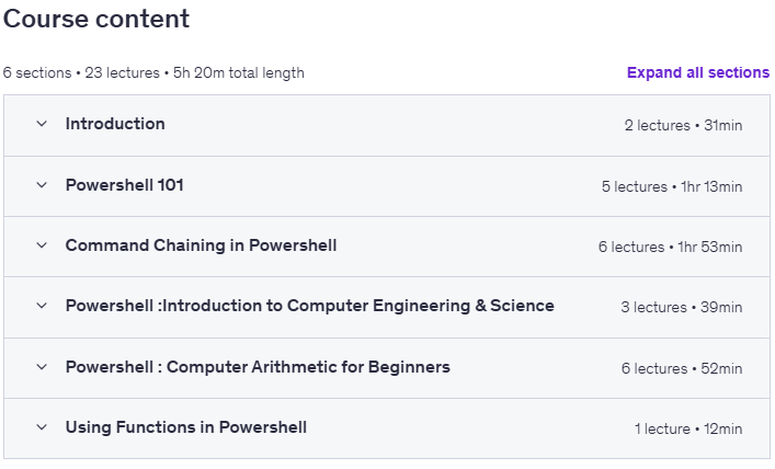 Temas del curso · El PowerShell curso completo: Esencia IT Automation & Scripting 2025-10