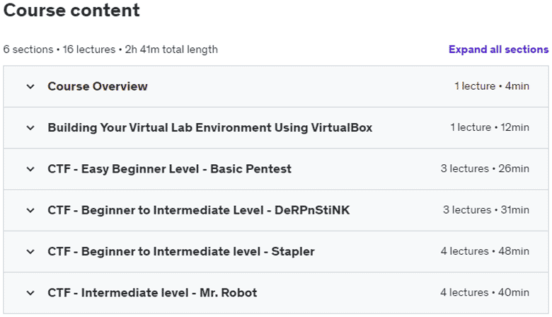 Course topics · Prof. K’s Ethical Hacking – Capture the Flag Walkthroughs v1 2023-7