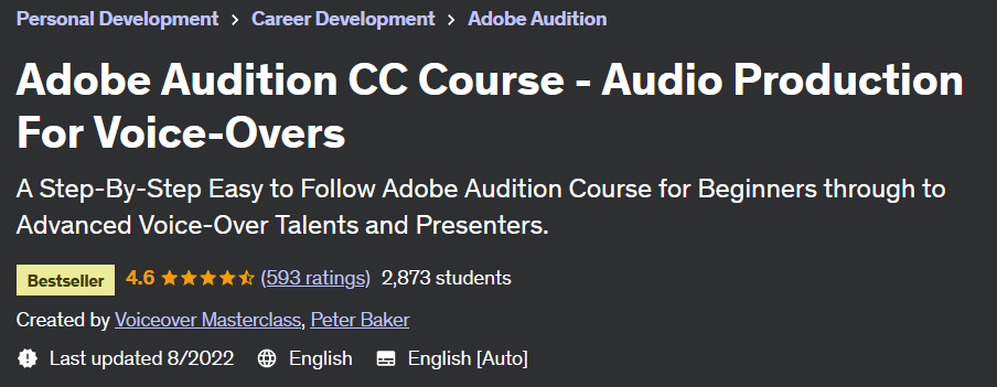Pictures · Udemy — Adobe Audition CC Course – Audio Production For Voice-Overs 2022-8