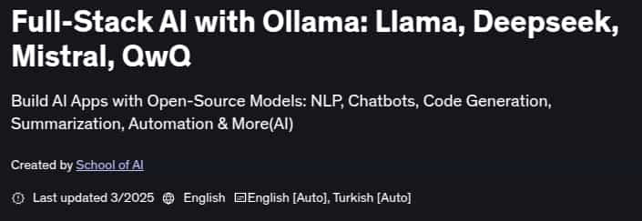 Pictures · Full-Stack AI with Ollama: Llama, Deepseek, Mistral, QwQ 2025-3