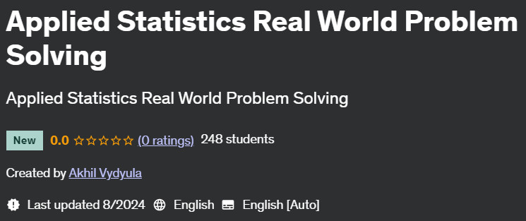 Pictures · Udemy — Applied Statistics Real World Problem Solving 2024-8