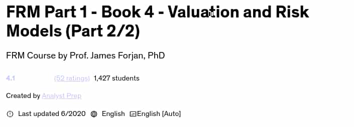 Pictures · Udemy — FRM Part 1 – Book 4 – Valuation and Risk Models (Part 2/2) 2020-6