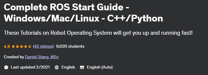 Pictures · Udemy — Complete ROS Start Guide – Windows/Mac/Linux – C++/Python 2021-2