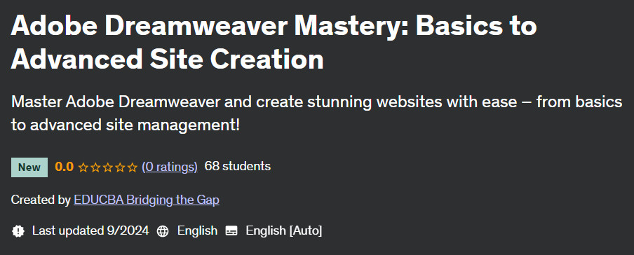 Pictures · Adobe Dreamweaver Mastery: Basics to Advanced Site Creation 2024-9