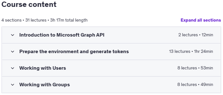 Темы курса · Полное руководство по Microsoft Graph API Использование PowerShell 2025-2