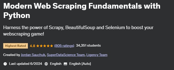 Pictures · Udemy — Modern Web Scraping Fundamentals with Python 2020-11