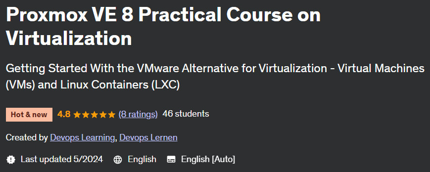 Pictures · Proxmox VE 8 Practical Course on Virtualization 2024-5