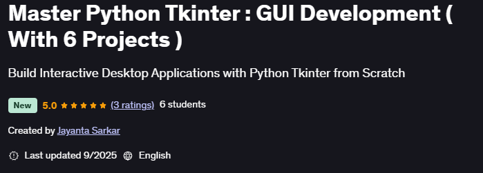 Pictures · Master Python Tkinter : GUI Development ( With 6 Projects ) 2025-8