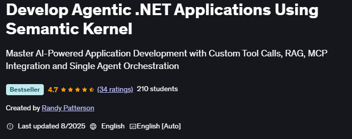 Pictures · Develop Agentic .NET Applications Using Semantic Kernel 2025-8