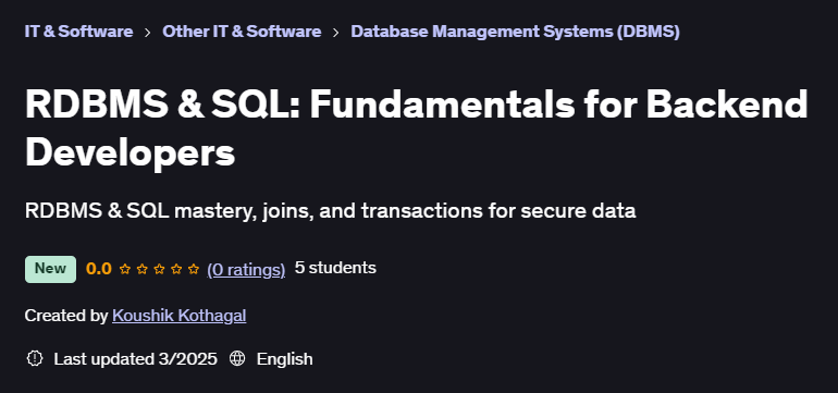 Pictures · Udemy — RDBMS & SQL: Fundamentals for Backend Developers 2025-3