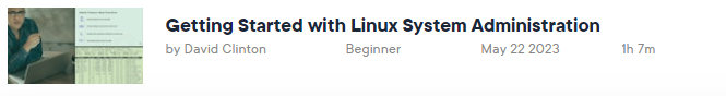 Pictures · Pluralsight — Getting Started with Linux System Administration 2023-5