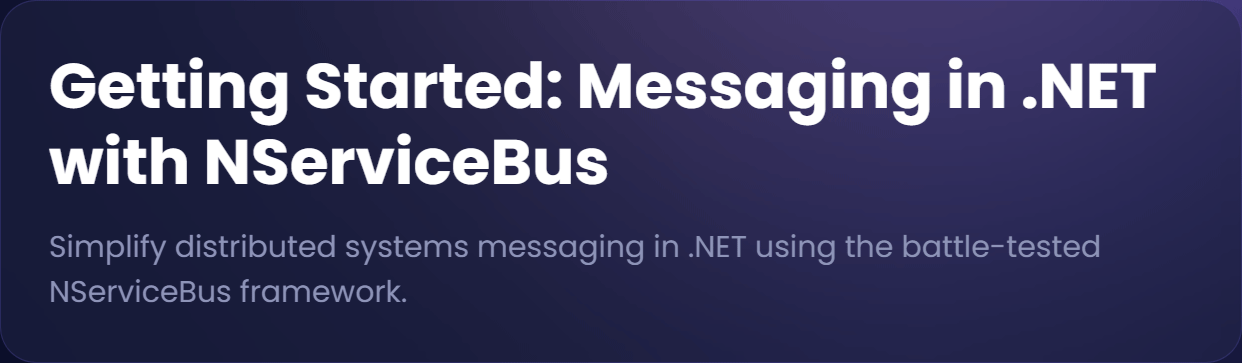 Images · Dometrain – Démarrer : Messager dans .NET avec NServiceBus 2025-11