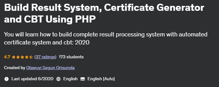 Pictures · Build Result System, Certificate Generator and CBT Using PHP 2020-6