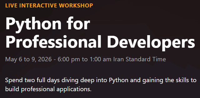 Pictures · Python for Professional Developers 2026-6