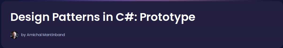 Pictures · Dometrain — Design Patterns in C#: Prototype 2024-11