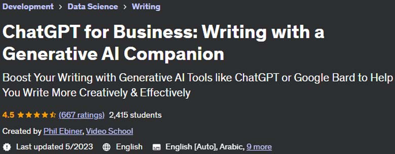 Pictures · ChatGPT for Business: Writing with a Generative AI Companion 2023-5