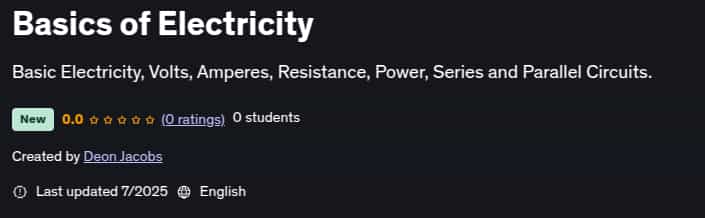 Pictures · Basics of Electricity 2025-7