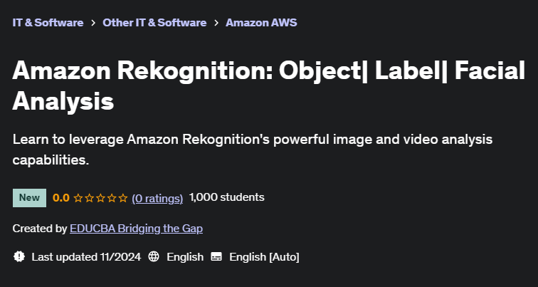 Pictures · Udemy — Amazon Rekognition: Object| Label| Facial Analysis 2024-11