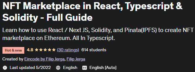 Pictures · Udemy — NFT Marketplace in React, Typescript & Solidity – Full Guide 2022-5