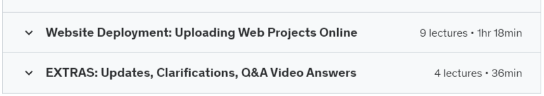Course topics · Complete Guide in HTML, CSS & JavaScript: 2024 Edition 2024-7