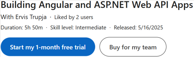 Pictures · LinkedIn — Building Angular and ASP.NET Web API Apps 2025-5