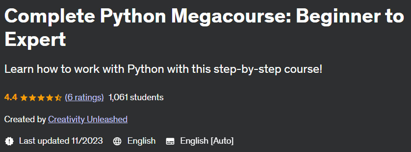 Pictures · Complete Python Megacourse: Beginner to Expert 2023-11