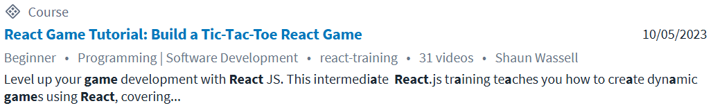 Pictures · CBTNuggets — React Game Tutorial: Build a Tic-Tac-Toe React Game Online Training 2023-10